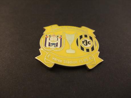 RSC Anderlecht -Roda JC 1e ronde Europacup der Bekerwinnaars 1976 Stade Émile Versé gele uitvoering